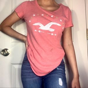 pink hollister tee